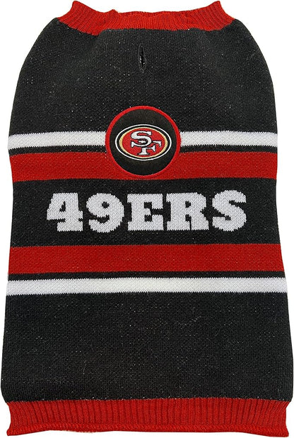 Pets First NFL San Francisco 49ers Dog Sweater (SAN-4179-SM)