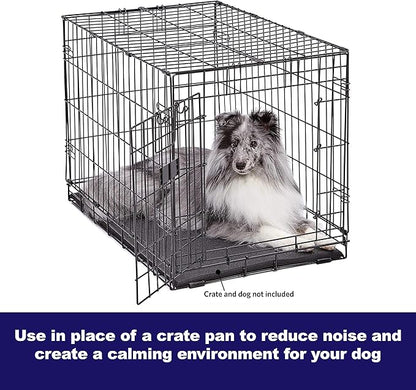 MidWest Homes for Pets MAT48 Cushioned Dog Crate Mat Black,48-Inch