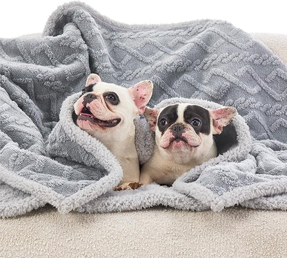 Bedsure Waterproof Dog Blankets for Large Dogs 60x80, Grey