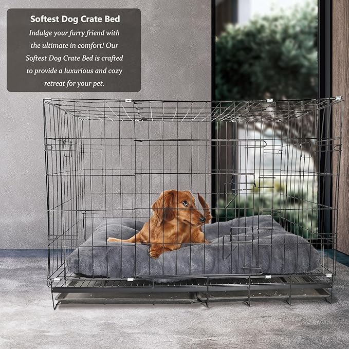 nononfish Dog Crate Pad 30x19 Washable for Medium 30 inch