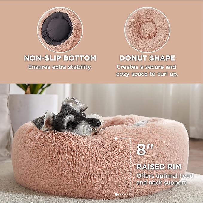 Bedsure Calming Dog Bed for Small Dogs 23 inches 25 lbs