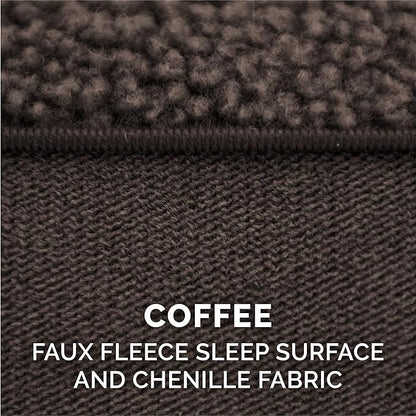 Furhaven Memory Foam Dog Bed for Large Dogs w/ Removable Bolsters & Washable Cover 125 lbs