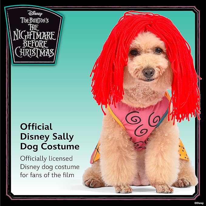 Halloween Nightmare Before Christmas Sally Costume - Extra Extra Large| Halloween Costumes for Dogs, Officially Licensed Disney Dog Halloween Costume