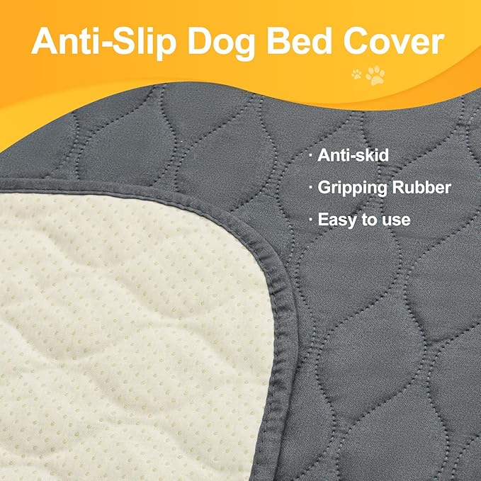 2 Pack Waterproof Dog Bed Cover Blanket Non Slip Couch Cover for Pets Large Dog Cat Kids Children Sofa Furniture Protector(82"×102"