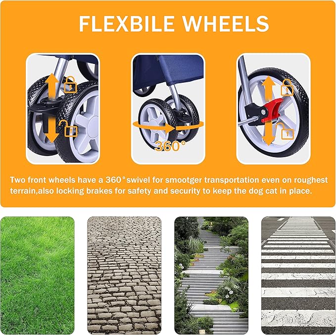 Elevon Pet Stroller 4 Wheels