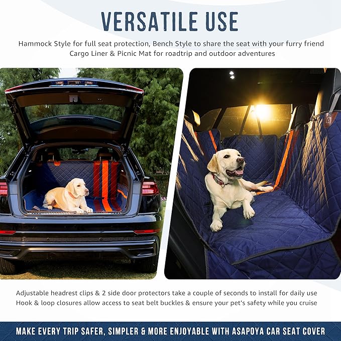 Dog Seat Cover for Cars Trucks SUVs