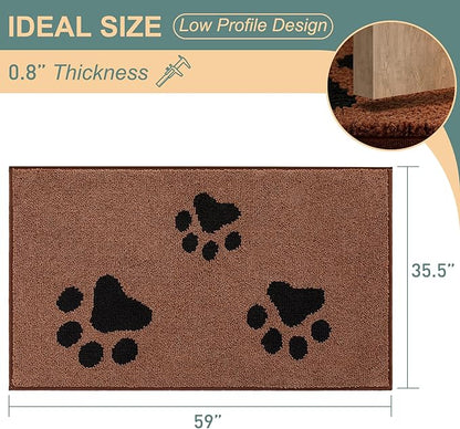 Mibao Door Mat Indoor 59 "x 35.5", Brown