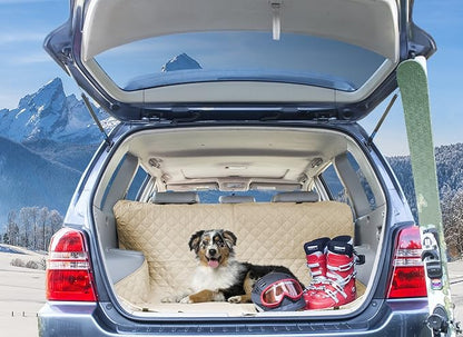 Furhaven Universal Water-Resistant Quilted Hammock-Style Backseat or Cargo Area Protector