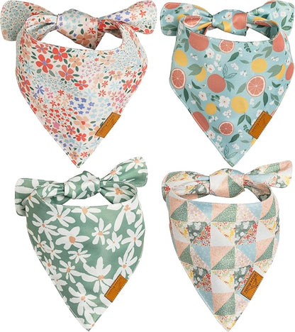 Remy+Roo Spring Dog Bandanas 4 Pack