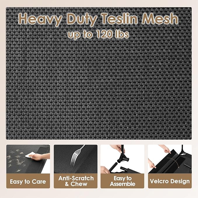 EHEYCIGA 44 Inch Elevated Dog Cot Beds for Large Dogs