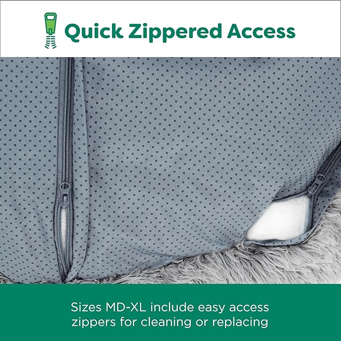 Furhaven 45" Round Calming Donut Dog Bed for Large Dogs 90 lbs 45.0"x45.0"x9.0"