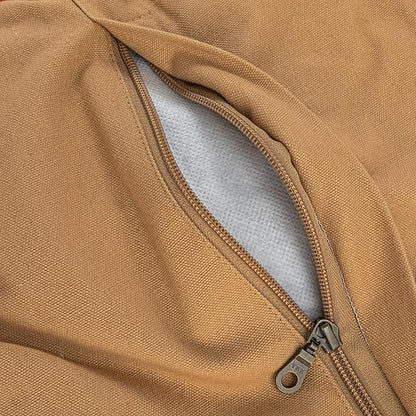 Creative Co-Op Round Cotton Embroidered & Sherpa Pet