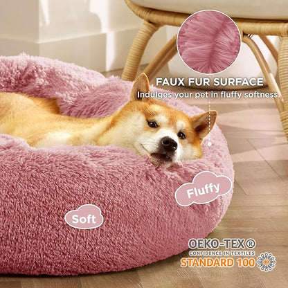 Bedsure Calming Dog Bed for Medium Dogs 30 inches 45 lbs