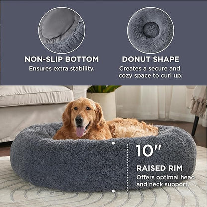 Bedsure Calming Dog Bed for Extra Large Dogs 45 inches 125 lbs