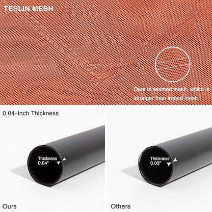 Love's cabin Elevated Cooling Dog Bed for Medium Dogs Beach,Orange,43 inches