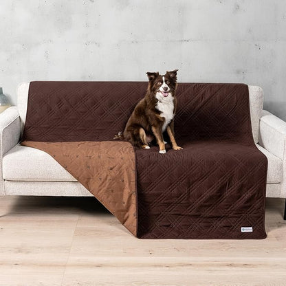 PetAmi Waterproof Couch Cover for Dogs 52x82 Brown