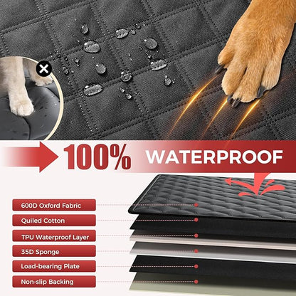 Dog Car Seat Cover +40% Space, 400 lbs