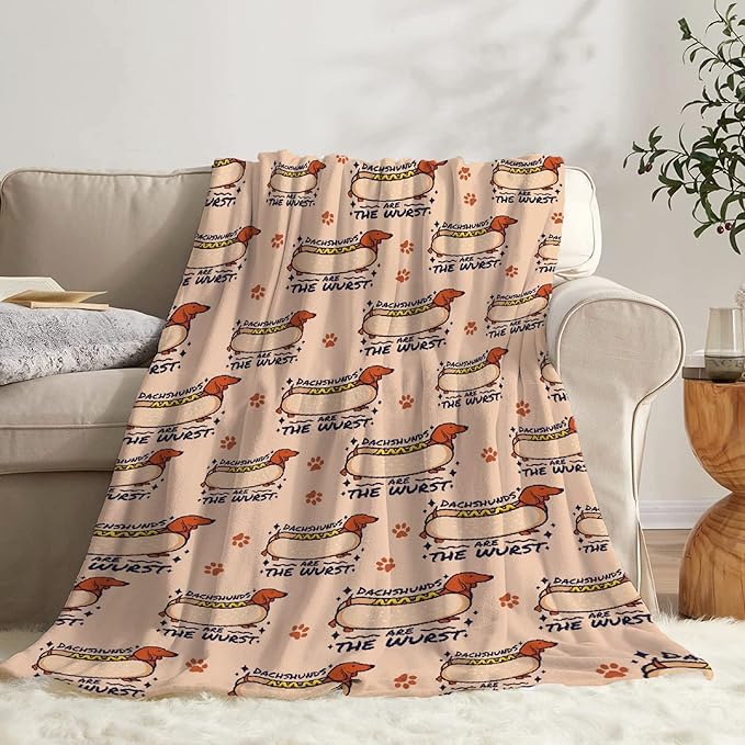 Dachshund Dog Blankets Puppy Blanket 50x40 in