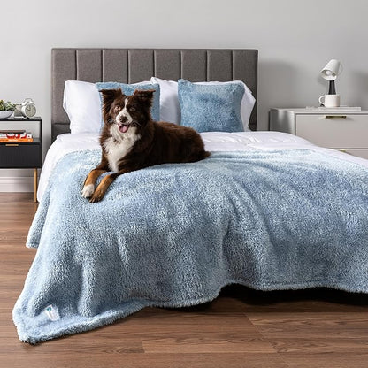 PetAmi Dog Blanket for Large Medium Dogs Blue 40x60