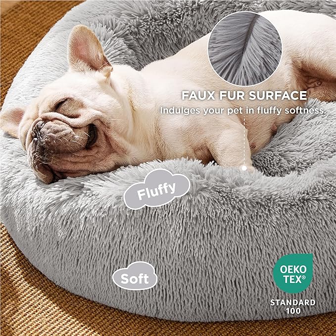 Bedsure Calming Dog Bed for Small Dogs 23 inches 25 lbs