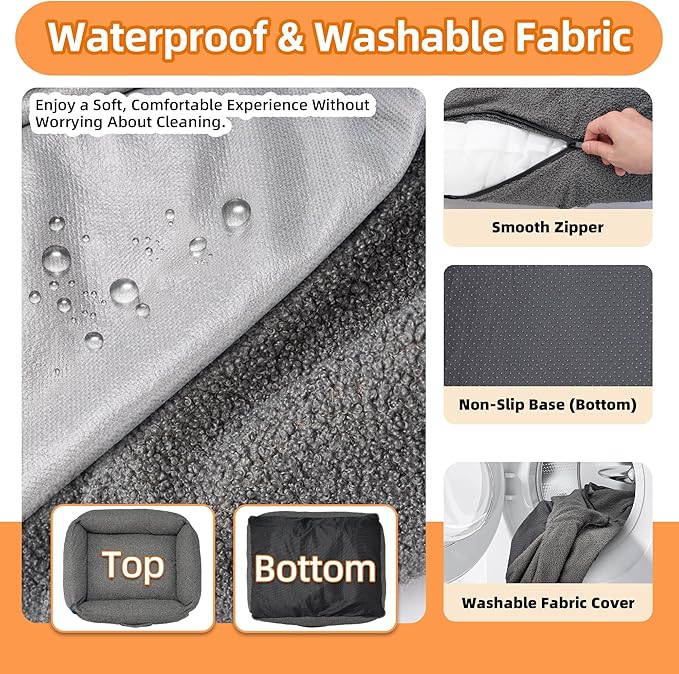 Sytopia Calming Dog Bed for Small Dogs 40'' L