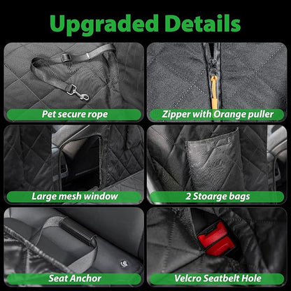 Dog Car Seat Cover for Tesla Model Y 100% Waterproof