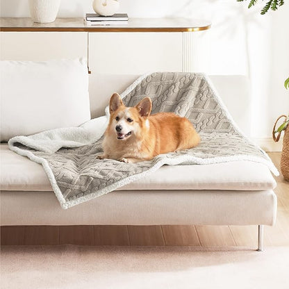 Bedsure Waterproof Dog Blankets for Medium Dogs 30"x40", Taupe