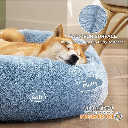 Bedsure Calming Dog Bed for Medium Dogs 45 lbs 30 inches