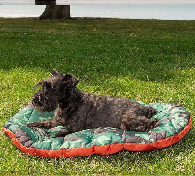 Furhaven Outdoor Travel Dog Bed for Small Dogs w/ Carry Bag