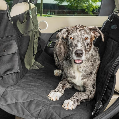 PetSafe Happy Ride Quilted Hammock Seat Cover – Waterproof & Durable – Machine Washable – Fits Most Cars