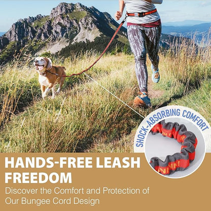 Hands Free Dog Leash with Waist Belt Lifetime Replacement 5518