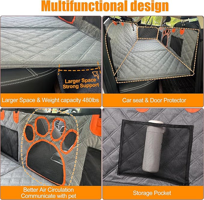 2024 Upgraded Dog Car Seat Cover 480lbs), Supports 4 Dogs