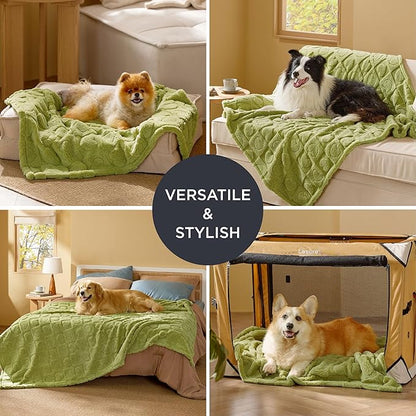 Bedsure Dog Blanket for Large Dogs Washable 300GSM Coral 60x80IN