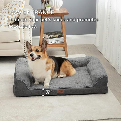 Bedsure Memory Foam Dog Bed for Large Dogs