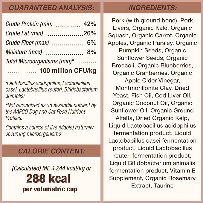 Primal Freeze Dried Dog Food Pronto, Pork; Scoop & Serve, Complete & Balanced Meal; Also Use As Topper or Treat; Premium, Healthy, Grain Free, High Protein Raw Dog Food (7 oz)