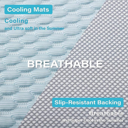 MICROCOSMOS Pet Cooling Mat & Sleeping Pad- Breathable Bubble Surface