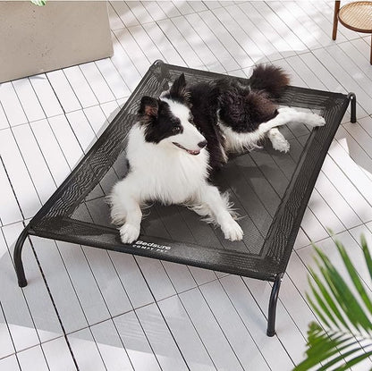 Bedsure Large Elevated/Raised Pet Cots Bed with Skid-Resistant Feet for Large Dogs