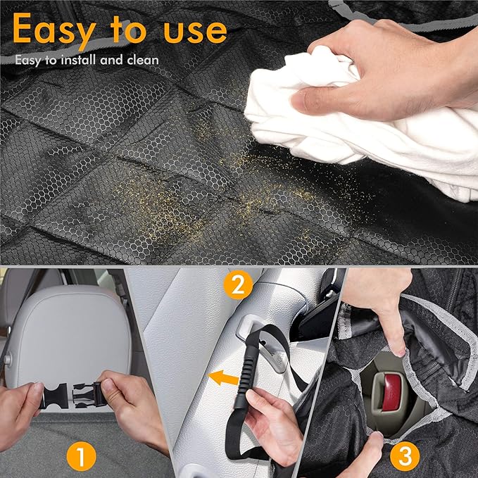 BRONZEMAN 100% Waterproof Bench Car Seat Cover Protector