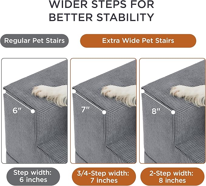 Lesure Dog Stairs for High Beds 4 Steps
