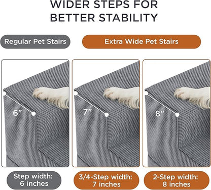 Lesure Dog Stairs for High Beds 4 Steps