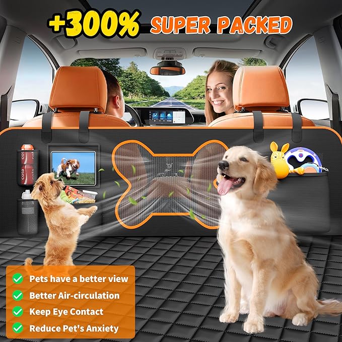 Dog Seat Cover for Car Back Seat