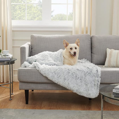 Best Friends by Sheri Calming Shag Fur Pet Throw Blanket 40"x50"