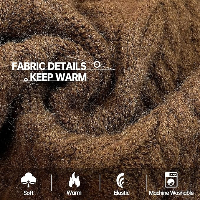 BRKURLEG Thermal Knitted Dog Sweater for Small Dog