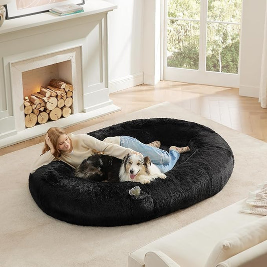 Bedsure Memory Foam Human Dog Bed 72"x48"x12" Calming