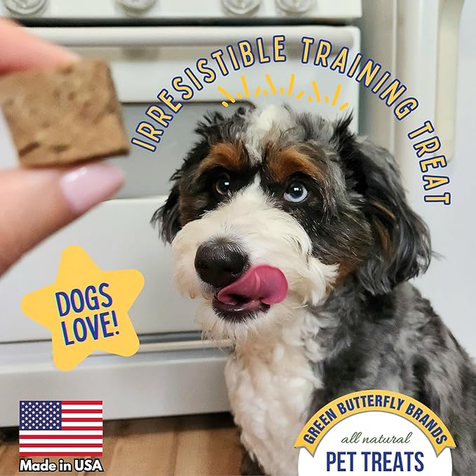 Freeze Dried Beef Heart Dog Treats Made In USA. All Natural Freeze-Dried Raw Snacks for Dogs and Cats. Single Ingredient. High Protein. Heart Health. Irresistible Training Treat