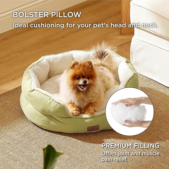 Bedsure Dog Beds for Small Dogs 25 Inches,