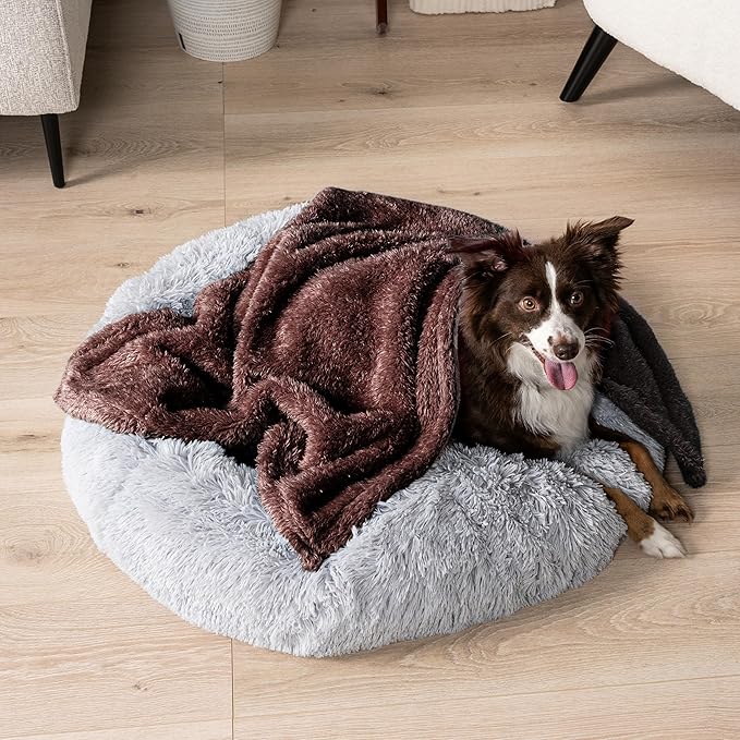 PetAmi Dog Blanket for Small Dogs Brown 24x32