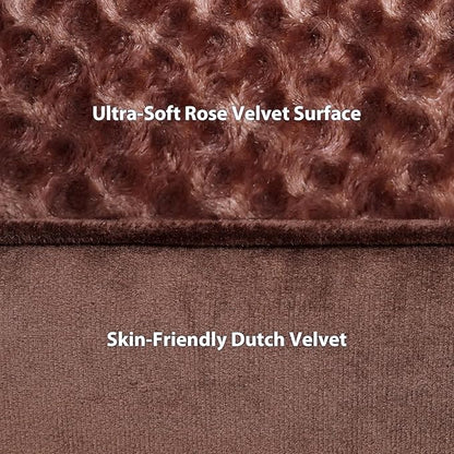 Orthopedic Dog Bed Deluxe Plush L-Shaped Dog Couch Beds with Waterproof Lining Bolster Dog Sleeping Sofa with Removable Washable Cover & Nonskid Bottom Pet Bed for Medium Large Jumbo Dogs 30 x 20 Inch