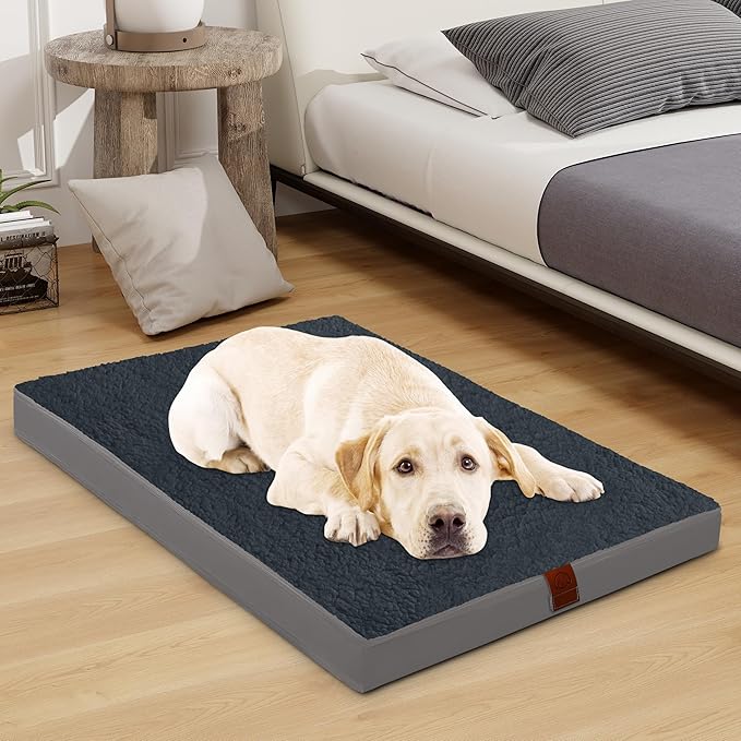 Easy-Going Dog Bed for Large Dogs (54x44x4 in,