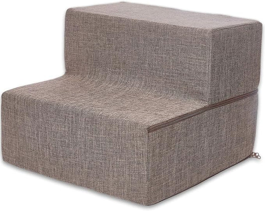 Best Pet Supplies Foldable Foam Pet Steps for Small Dogs and Cats 2-Step